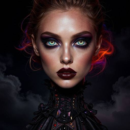 Hyper-Realistic Gothic Portrait