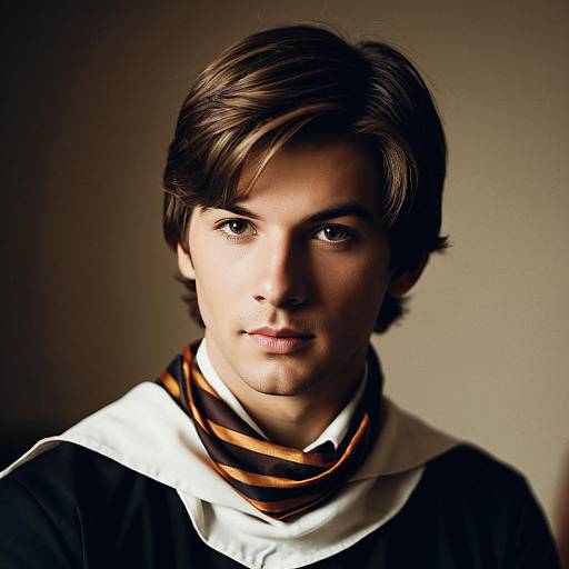 Young Man in Halloween Fancy Dress with Neckerchief