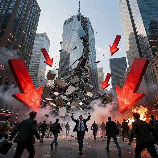 Chaotic Urban Börsencrash Visualization