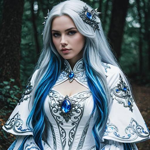 Fantasy Discord Cosplay with Silver Hair
