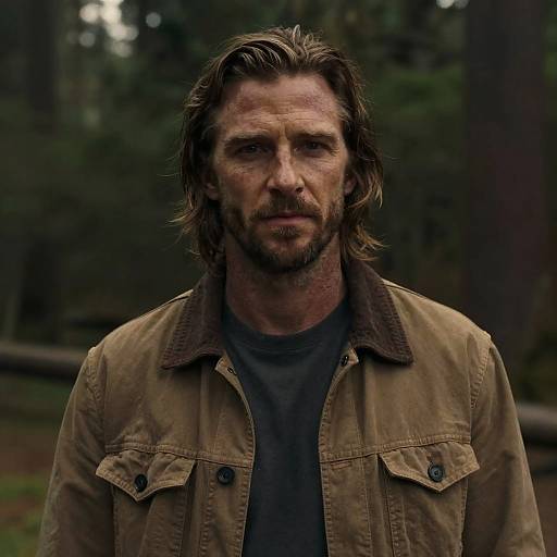 Tobey Maguire Rugged Forest Portrait