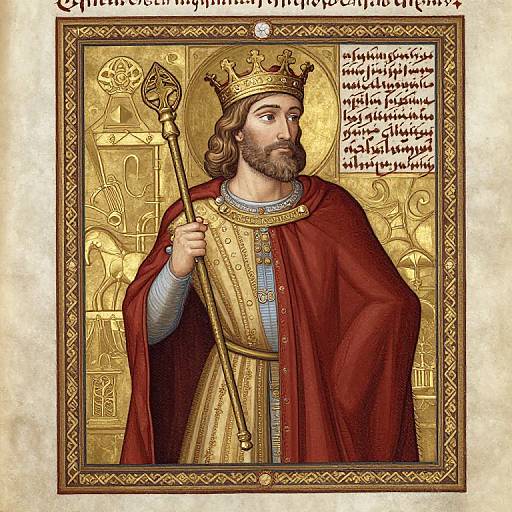 Abimelech in Ornate Medieval Illustration