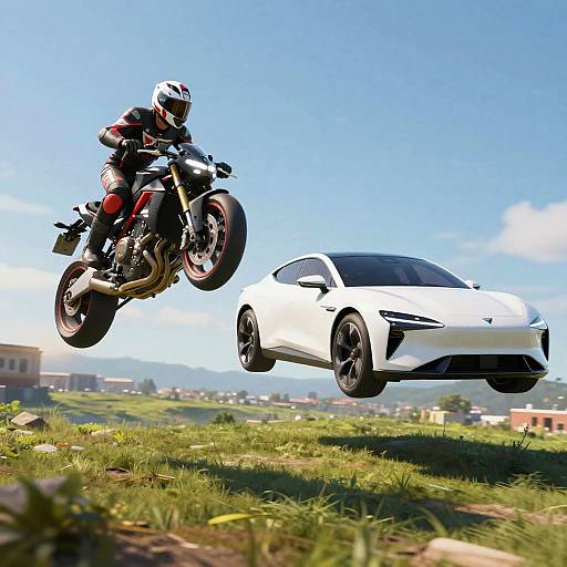 CGI Racing and Futuristic Hover Car