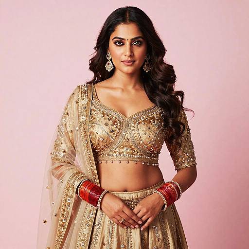 Elegant South Asian Woman in Traditional Attire