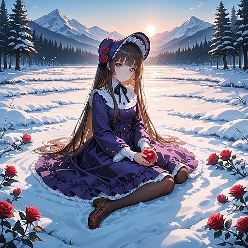 Enchanting Winter Portrait of a Girl