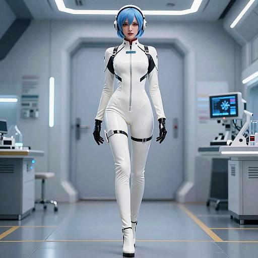 Photorealistic Sci-Fi Female Figure