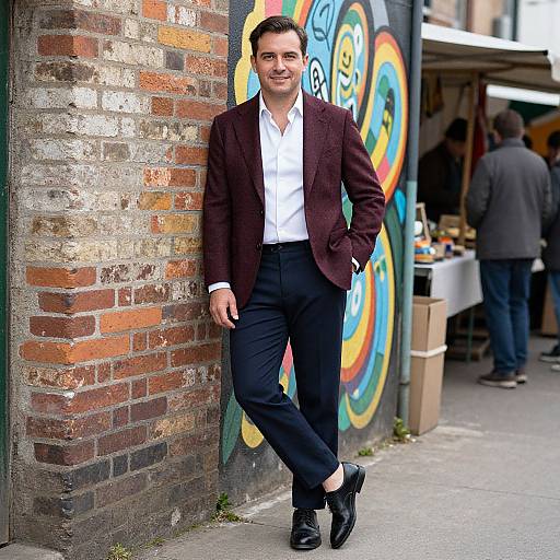 Confident Man in Smart Casual Elegance