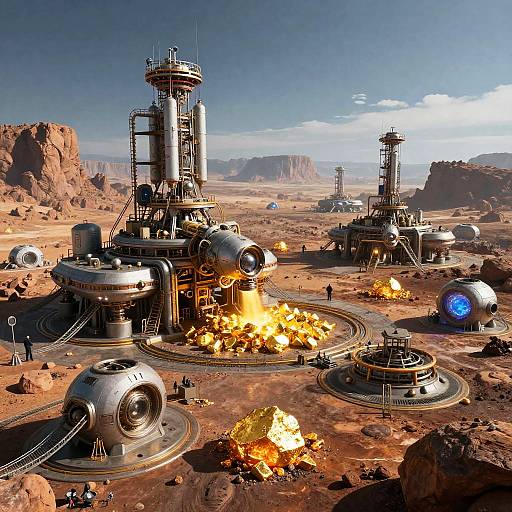 Futuristic AngloGold Mining Colony