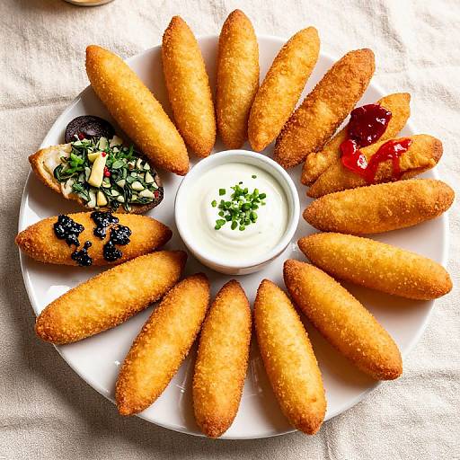 Colorful Italian Fritto Appetizer Spread