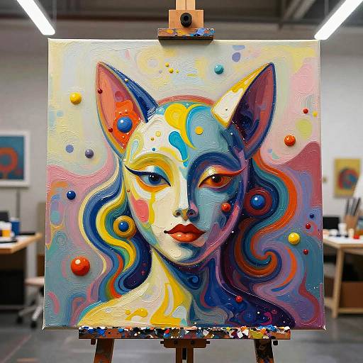 Vibrant Abstract AI Art Generator