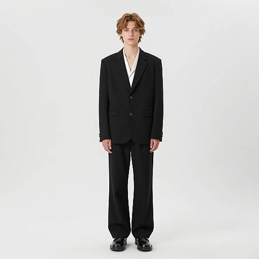 Stylish Young Man in Minimalist Fashion
