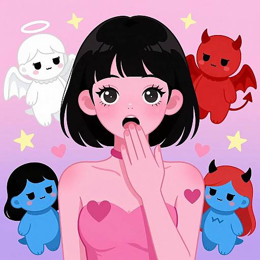 Vibrant Fantasy: Women and Mythical Characters