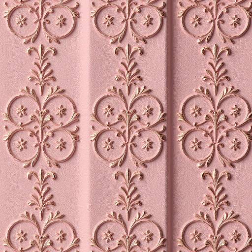 Intricate Rococo Scroll Pattern Design