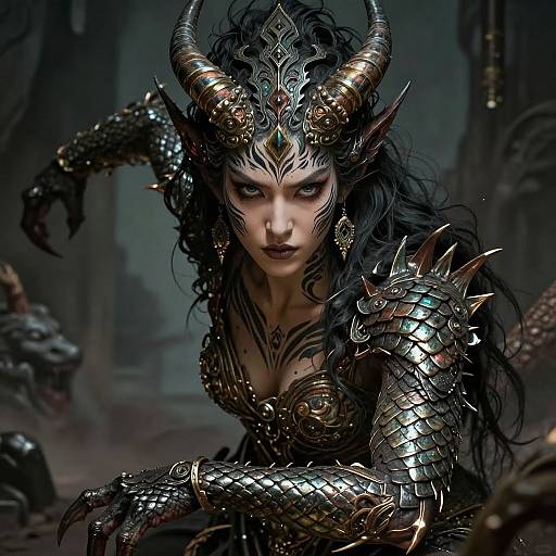 Ancient Female Demon Concept Art