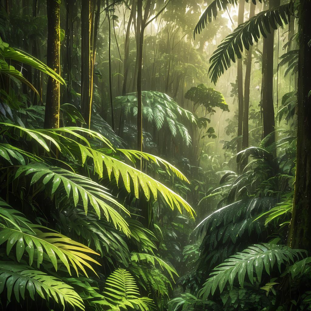 Intimate Rainforest Canopy at Golden Hour