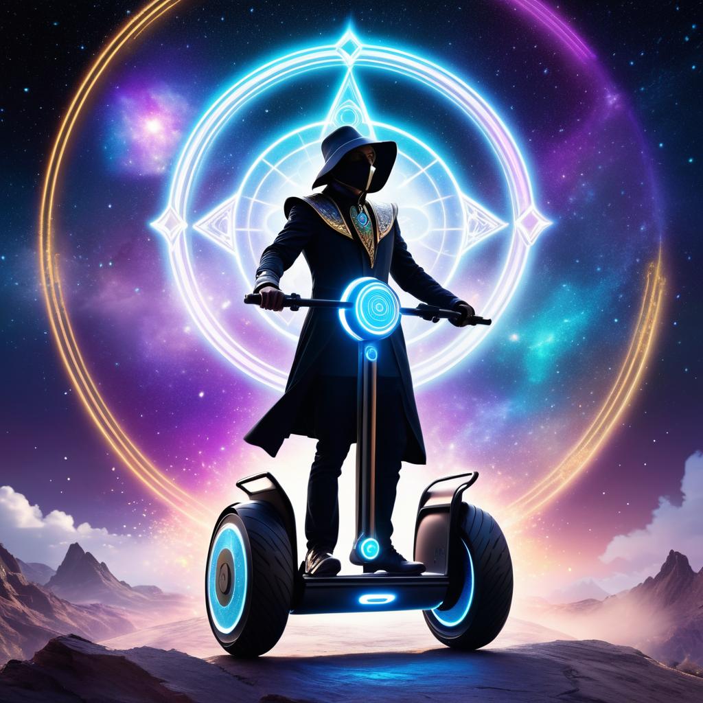 Mystic Warlock on a Prismatic Segway