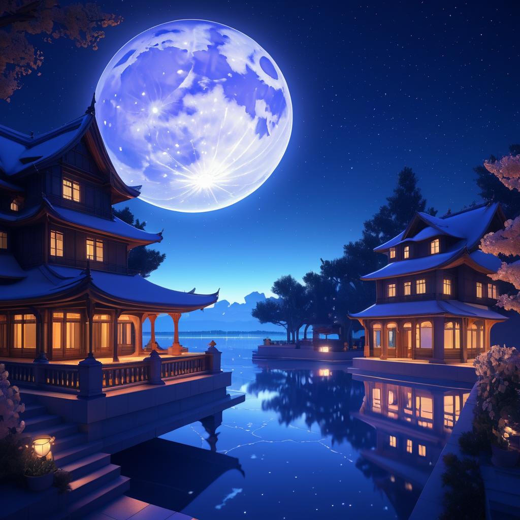 Moonlit Dreamscape in Surreal Art Styles