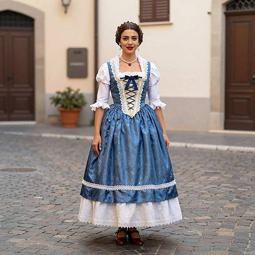 Italian Woman in Traditional Dress