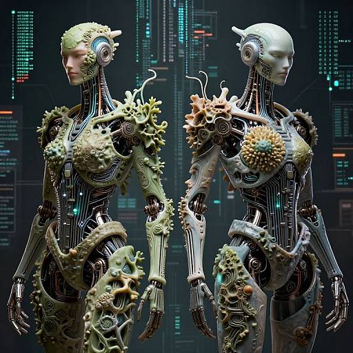 Cyborg Creatures in Digital Matrix