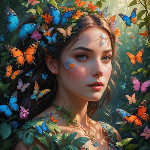 Enchanting Young Woman in Nature