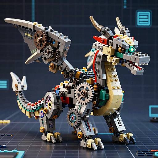 Mechanical Lego Dragon Model
