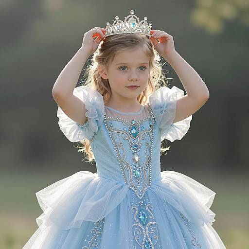 Whimsical Princess Portrait in Nature