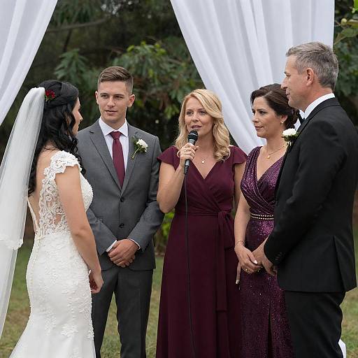 Elegant Wedding Ceremony in Lush Setting