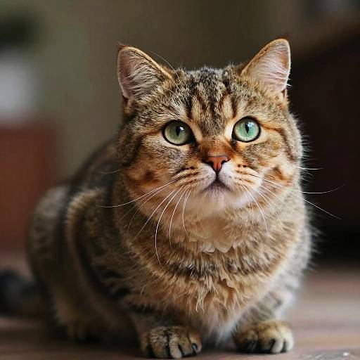 Fluffy Ittybitty Kitty Cat Portrait