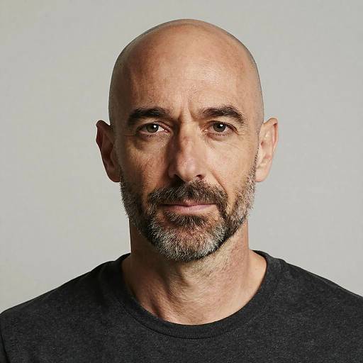 Hyperrealistic Portrait of Middle-Aged Man