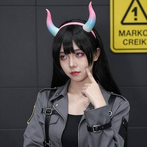 Cosplay Portrait with Military Jacket