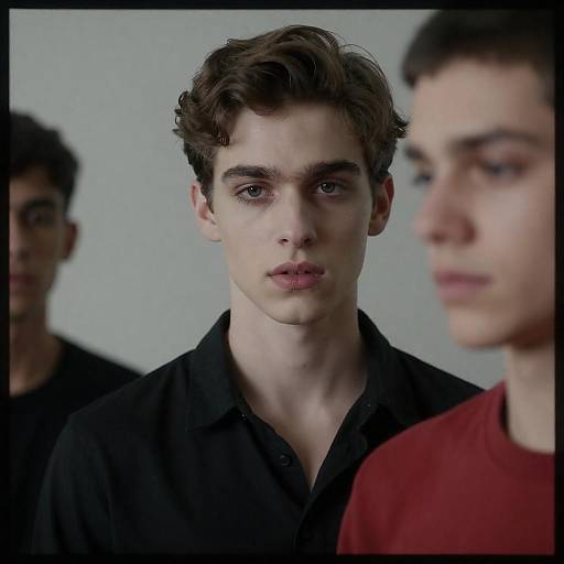 Intense Portrait of Two Young Men