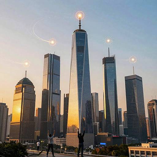 Futuristic Skyline of Ambition