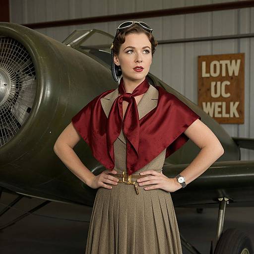 Elegant 1930s Pilot by Vintage Aircraft