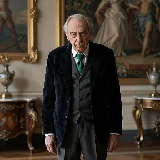 Elderly Gentleman in Ornate Setting