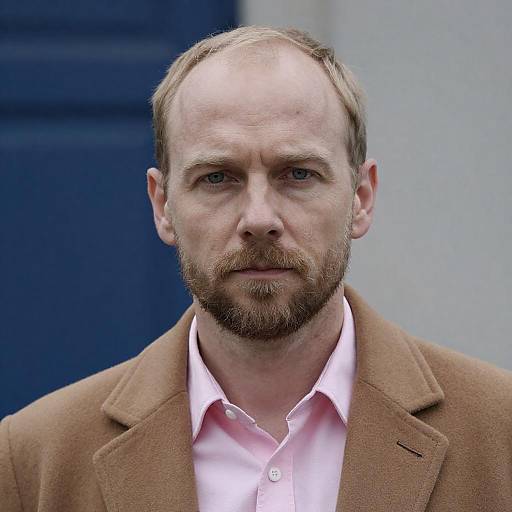 Portrait of a Thoughtful Middle-Aged Man