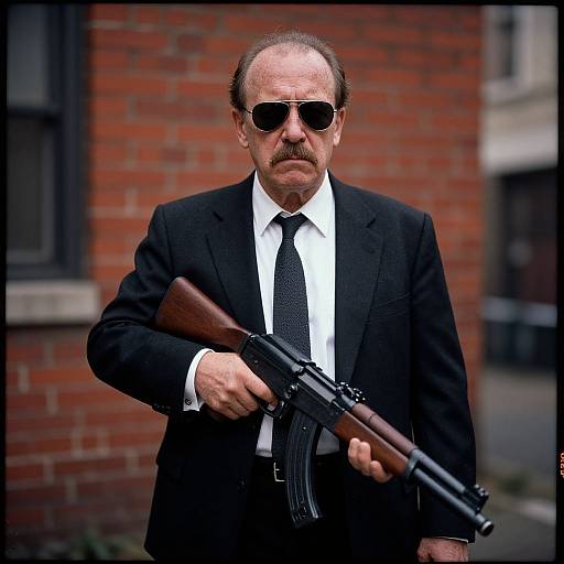 Harvey Keitel Style Cinematic Portrait