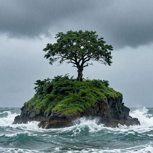 Resilient Tree on Verdant Island