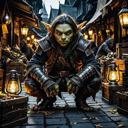 Cunning Goblin Rogue in Fantasy Marketplace
