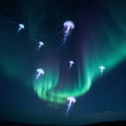 Celestial Jellyfish Auroras