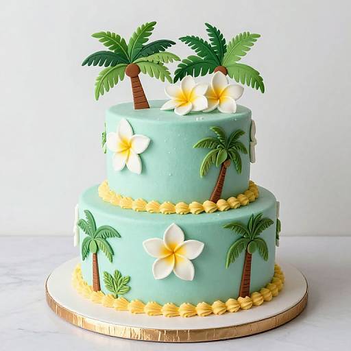 Tropical Hawaiian Cake Designs