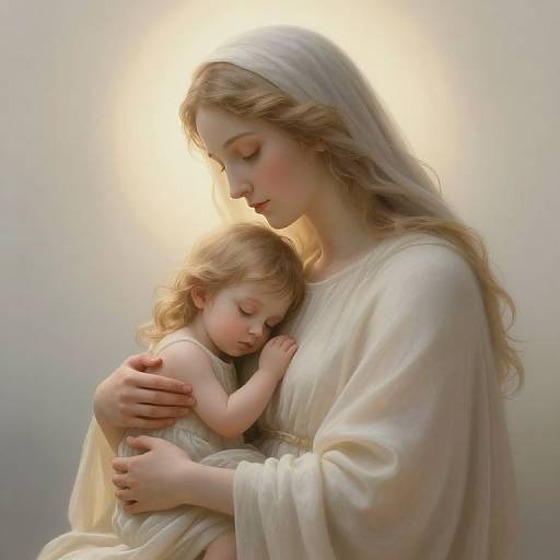 Ethereal Maternal Embrace of Hope
