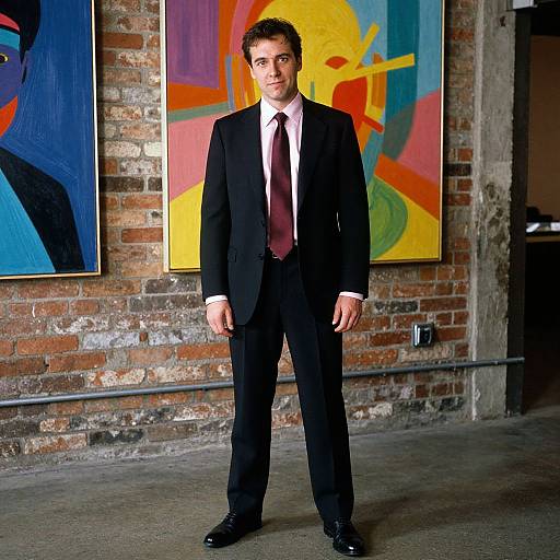 Stylish Man in Industrial Loft