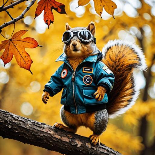 Squirrel Pilot in Autumn Colors Squirrel Pilot in Autumn Colors