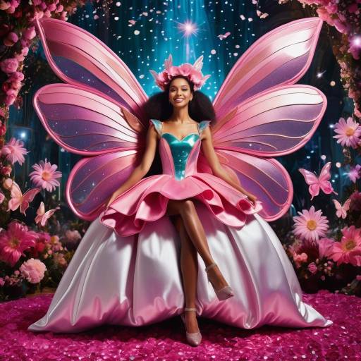 Whimsical Fairy at a Fashion Gala Whimsical Fairy at a Fashion Gala