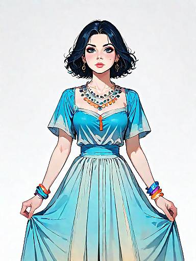 Stylish Woman in Casual Chic Outfit