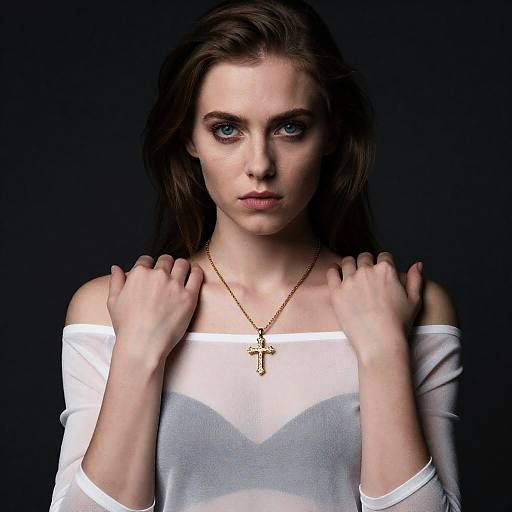 Intense Portrait of a Pale Woman