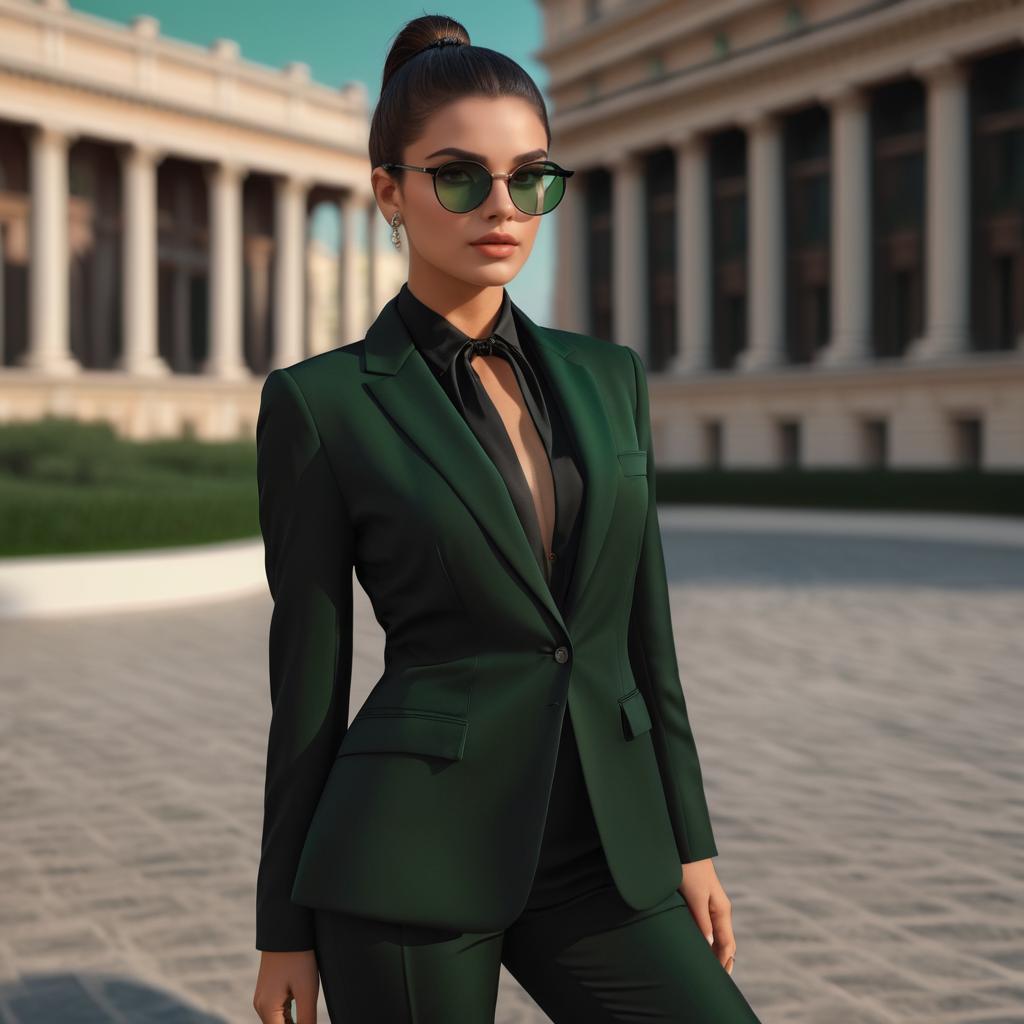 Stunning Italian Fashion Influencer Portrait