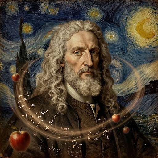 Digital artwork merging Vincent van Gogh's 