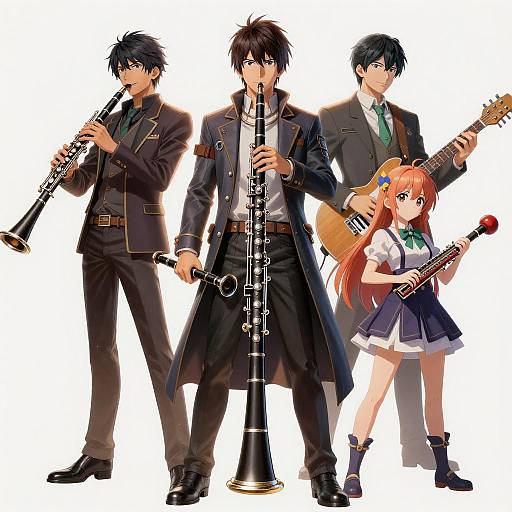 Intricate CG Wallpapers Featuring Music Themes