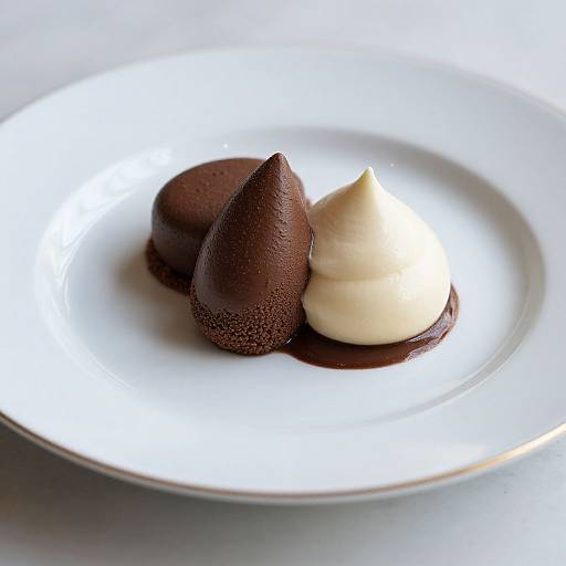 Elegant Gourmet Dessert on Fine China